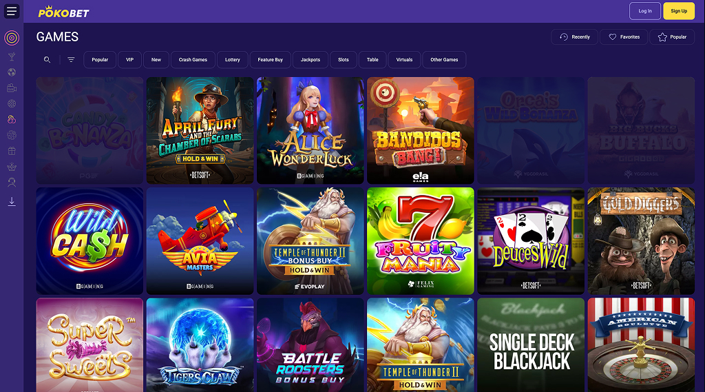 PokoBet Casino Games