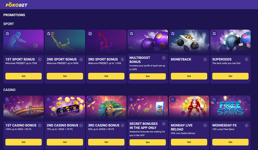 PokoBet Casino Promotions