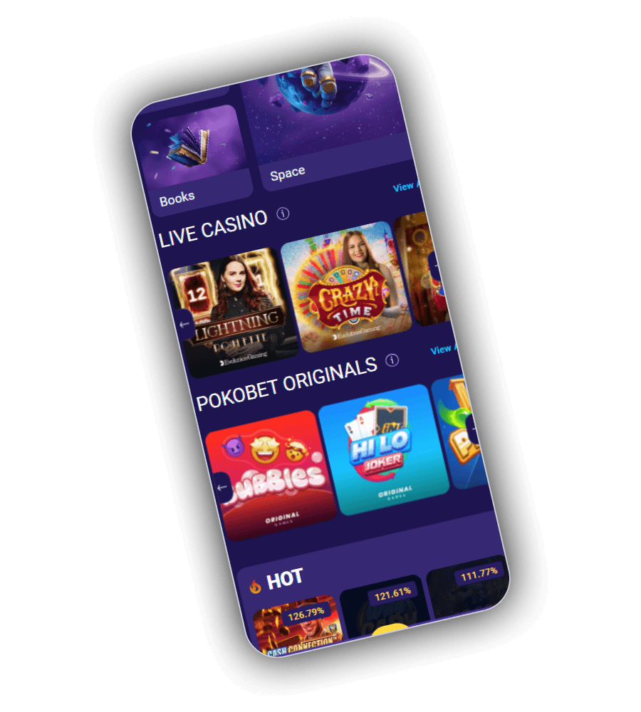 PokoBet Casino Interface
