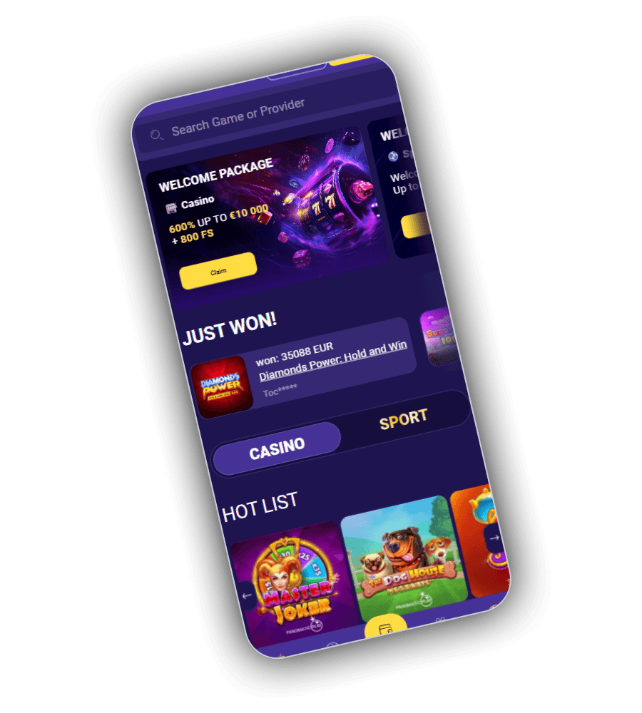 PokoBet Casino Lobby